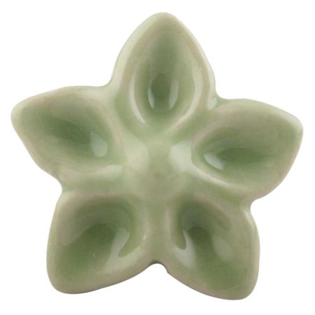 Pea Green Ceramic Flower Cabinet Knob Online